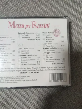2 CDs Giuseppe Verdi - Messa per Rossini