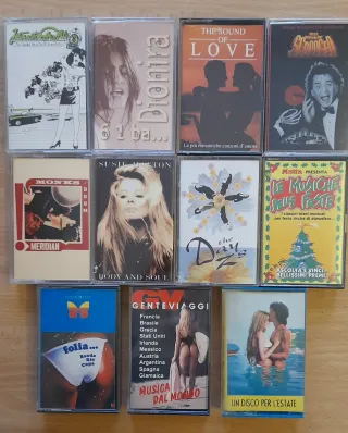 Musicassette compilation varie vintage