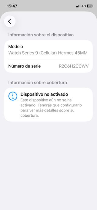 Apple Watch 9 45mm HERMES nuevo a estrenar
