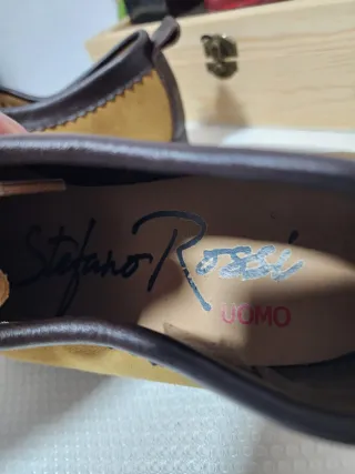 Mocasines de Piel Beige y Marrón