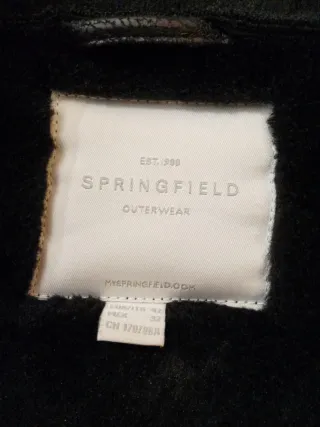 Cazadora Polipiel Negra forro interior pelo