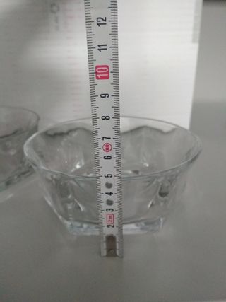 Set 3 ciotole vetro dessert/gelato