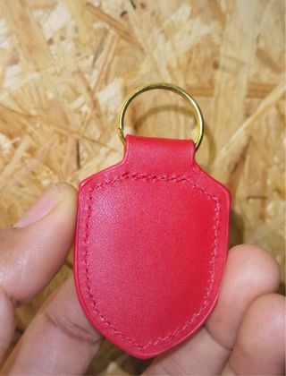 Llavero Porsche Cuero Rojo nuevo