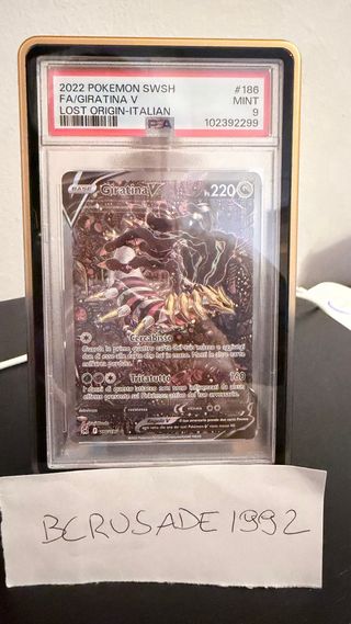Pokemon Giratina V 186 PSA 9 Lost Origin ITA