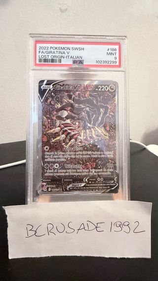 Pokemon Giratina V 186 PSA 9 Lost Origin ITA