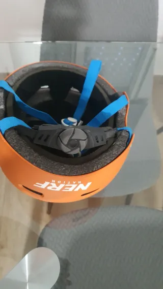 Casco Nerf Naranja Niño