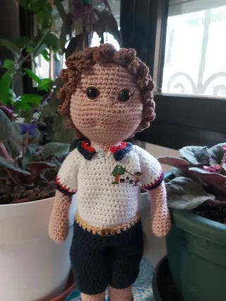 Familia de Carmen a crochet.