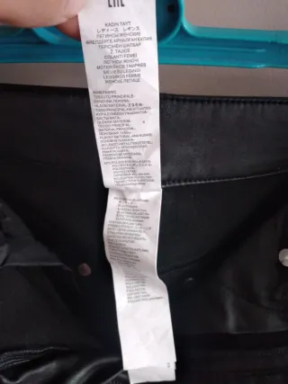 Leggings lucidi donna neri