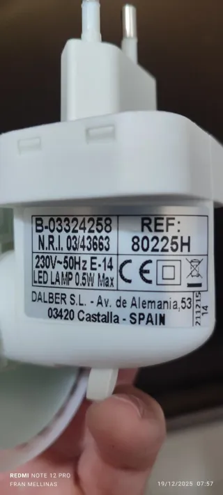 Night light Mini lámpara LED de enchufe