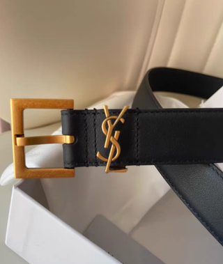 Cinturón YSL negro mujer 105cm original