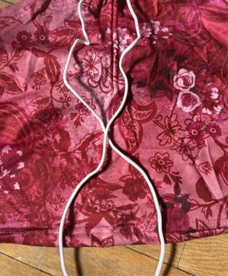 Top halter vintage estampado floral años 2000 y2k