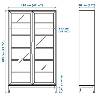 Vitrina REGISSÖR IKEA Blanca