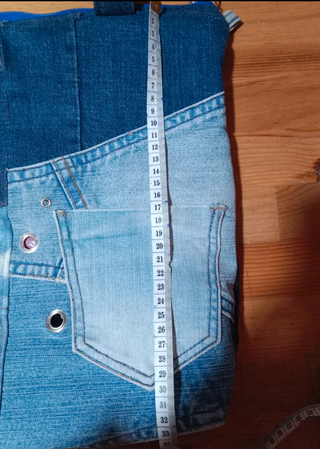 Bolso vaquero con cremallera