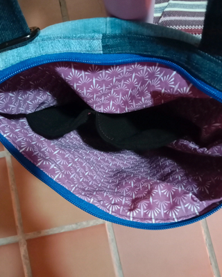 Bolso vaquero con cremallera