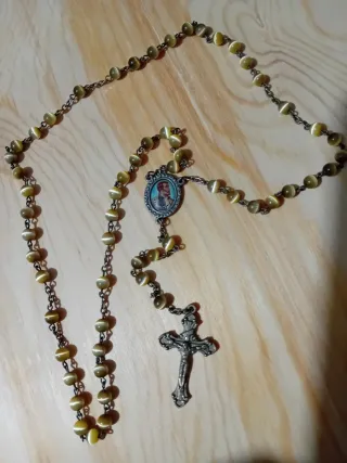 Rosario Ojos de Gato antiguo