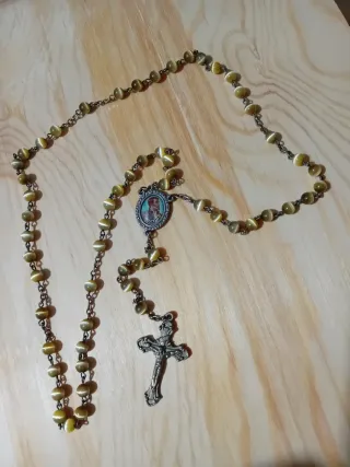 Rosario Ojos de Gato antiguo