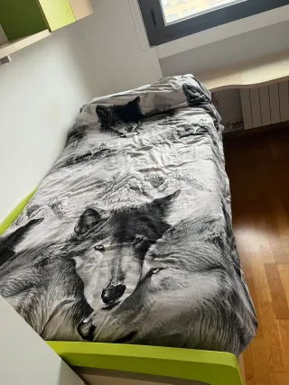 Cama nido con escritorio y cajones