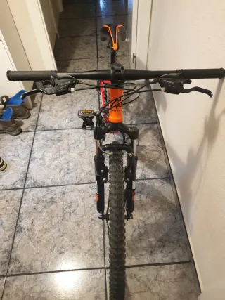 Bicicleta infantil MOONTY roja/naranja