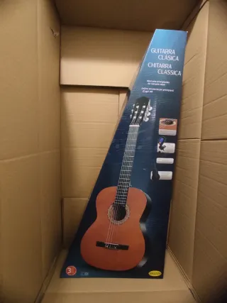 Guitarra Clásica Marrón Nueva