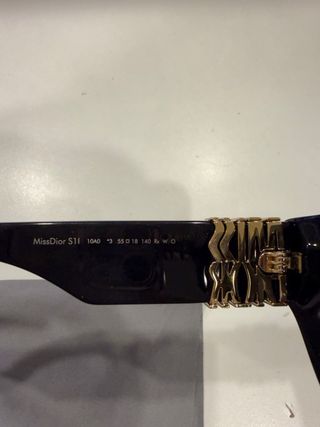 Gafas de Sol Christian Dior Negras y Doradas