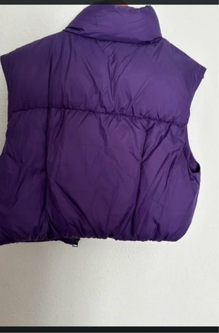 Chaleco Morado Bershka Talla M