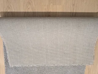 Alfombra Ikea pelo grueso beige/marrón 80x150cm