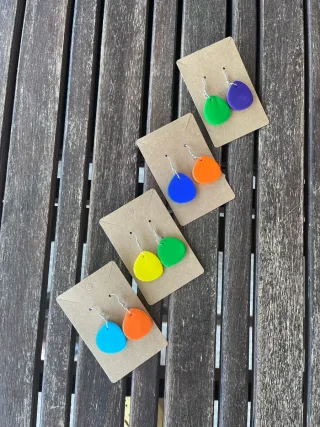 Pendientes hechos a mano arcilla polimérica