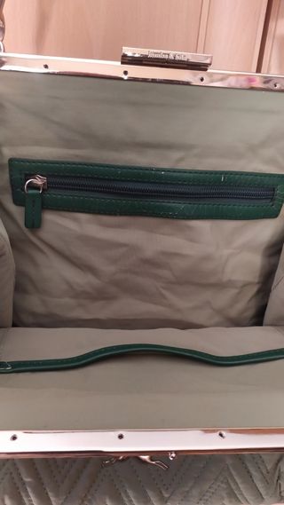 Bolso Bimba y Lola verde acolchado