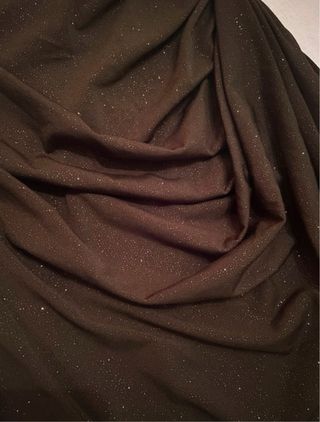 Vestido negro brillante fiesta