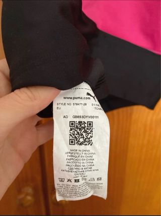 Top deportivo Puma bloques de color