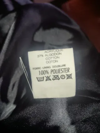 Abrigo largo de pelo negro