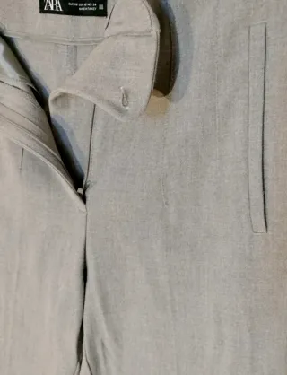 Pantalón de vestir gris mujer