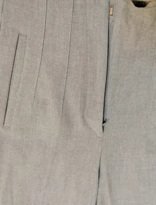 Pantalón de vestir gris mujer