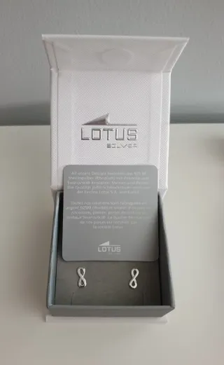 Pendientes Lotus Silver Infinito Plata