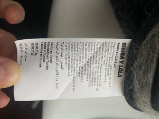 Abrigo pelo gris Bimba y Lola Talla única