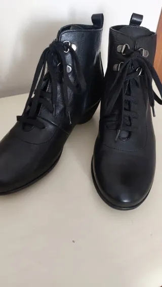 Botín piel negro de piel