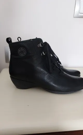 Botín piel negro de piel