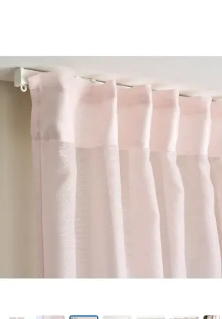 Cortinas IKEA STENFRÖ rosa (2x)