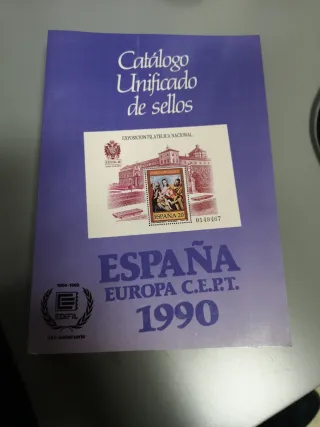 Catálogo Sellos Edifil España Europa 1990