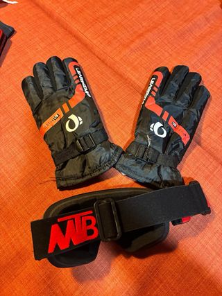 Gafas de esquí y guantes precio fijo!