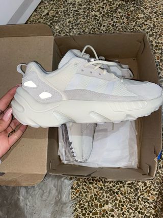 Adidas Beige/Blanco Zapatillas Deportivas