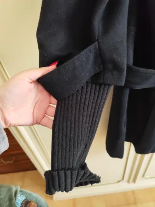 Cappotto nero da donna