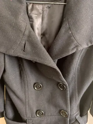 Cappotto nero da donna