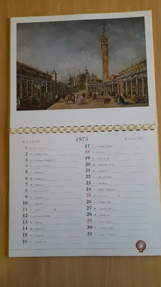 Calendari Arte Vintage 1970 1975