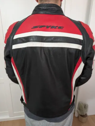 Chaqueta de cuero para moto SPIKE