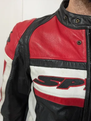 Chaqueta de cuero para moto SPIKE