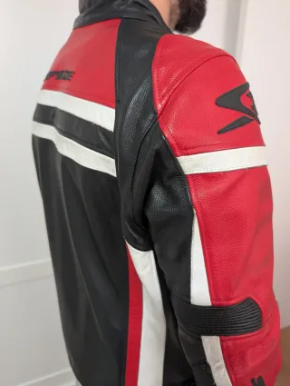 Chaqueta de cuero para moto SPIKE