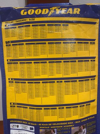 Cadenas de Nieve Goodyear Textiles nuevas