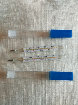 Set 2 armpit clinical thermometer Anni '90