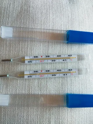 Set 2 armpit clinical thermometer Anni '90